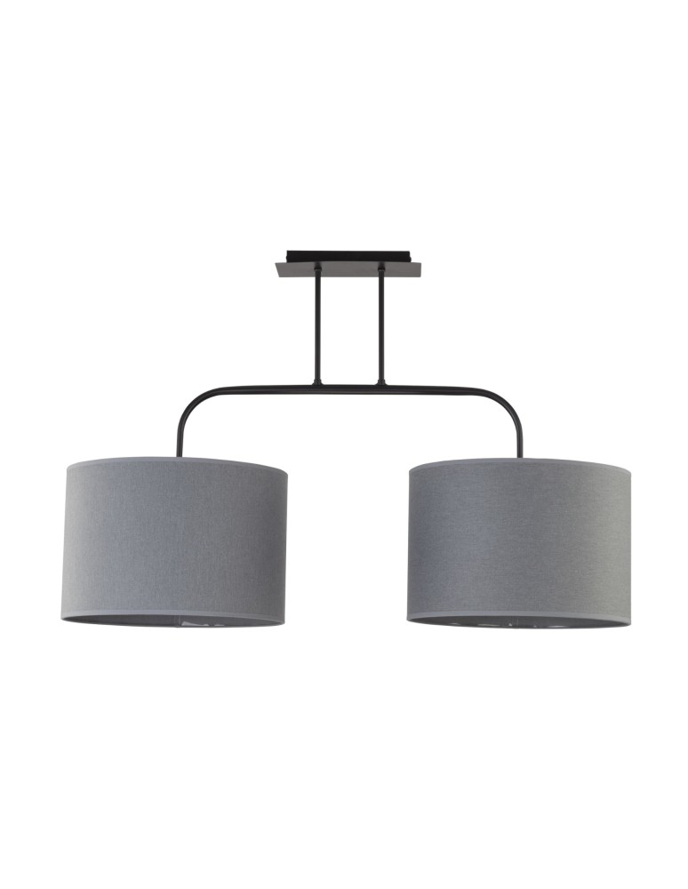 Double pendant lamps - Nowodvorski ALICE M Ceiling Plafond/Suspended Max power 2x60W E27 Grey 6817 - product kolory-swiatla.pl 1