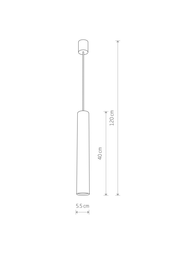 Pendant tube lamps - Nowodvorski EYE L Ceiling Pendant Max power 1x10W only LED GU10 Black 6841 - product kolory-swiatla.pl 2