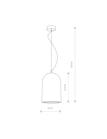 Nowodvorski LAVA Suspended Ceiling Max power 1x60W E27 Grey 6855 - product 2