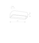 Wall lamps - Nowodvorski GESS LED Wall Wall lamp Max power 7W LED White 6912 - product 2