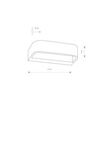 Nowodvorski GESS LED Wall Wall lamp Max power 7W LED White 6912 - product 2