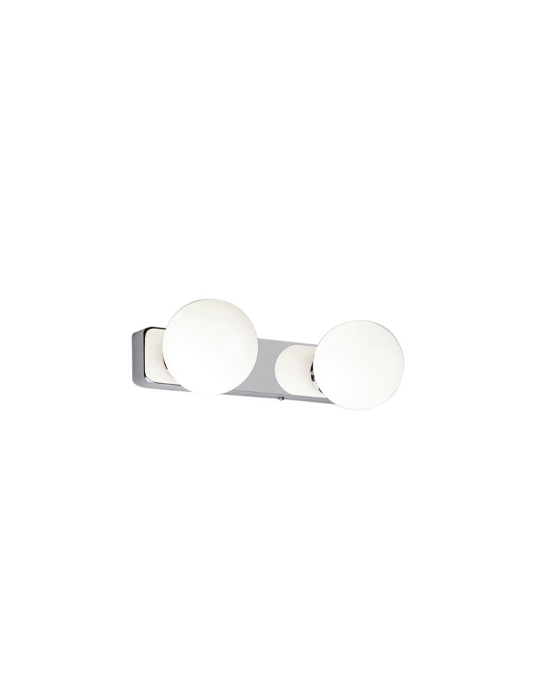 Bathroom wall lamps - Nowodvorski BRAZOS Wall Mounted Max power 2x25W G9 IP44 Chrome 6950 - product kolory-swiatla.pl 1