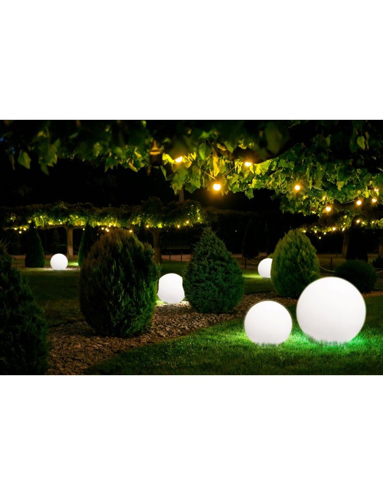 Garden balls - Nowodvorski CUMULUS S Outdoor Portable Max power 1x40W E27 IP44 White 6976 - product kolory-swiatla.pl 4
