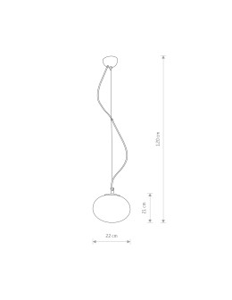 Nowodvorski NUAGE S Wisząca 1xE27 Biały 7024 - produkt 2