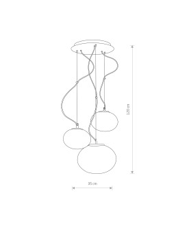 Nowodvorski NUAGE III Wisząca 3xE27 Biały 7027 - produkt 2