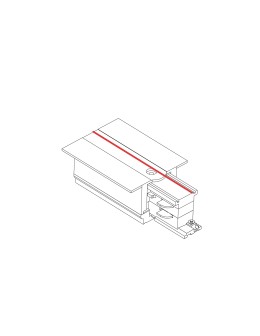 Nowodvorski CTLS REC PWR END CAP LEFT (PEL) White Power Supply Flush Mounted Accessories - product 2