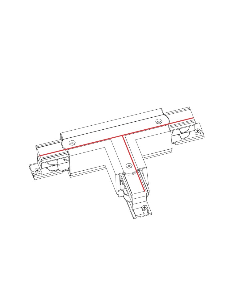 Accessories for 3 phase busbars - Nowodvorski CTLS PWR T CONN LEFT 2 TL2 Commercial LightingConfigurable Systems Surface-mounted Accessories Max power 16A, 3.7kVA - product kolory-swiatla.pl 2