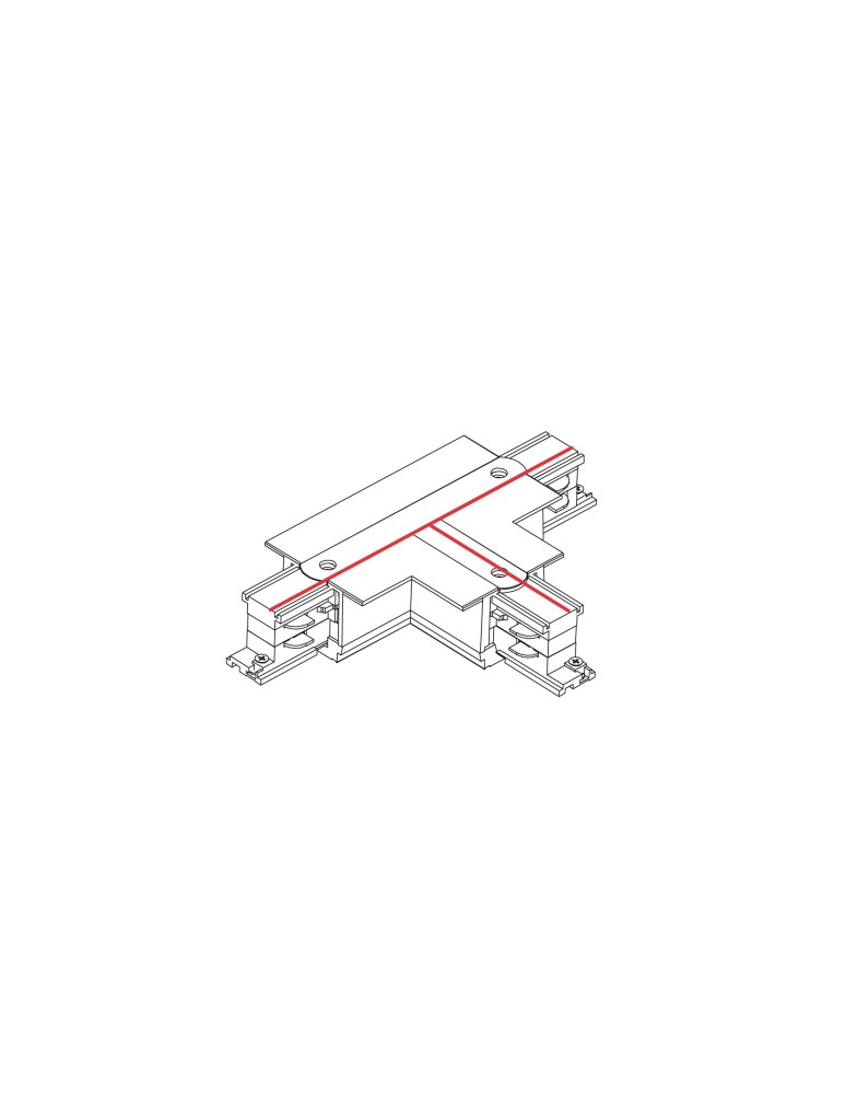 Accessories for 3 phase busbars - Nowodvorski CTLS REC PWR T CONN LEFT 2 WHT (TL2) Commercial lightingConfigurable systems Flush mount accessories Max power 16A, - product kolory-swiatla.pl 2