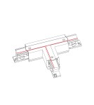 Accessories for 3 phase busbars - Nowodvorski CTLS PWR T CONN RIGHT 1 TR1 Commercial LightingConfigurable Systems Surface-mounted Accessories Max power 16A, 3.7kV - product 2