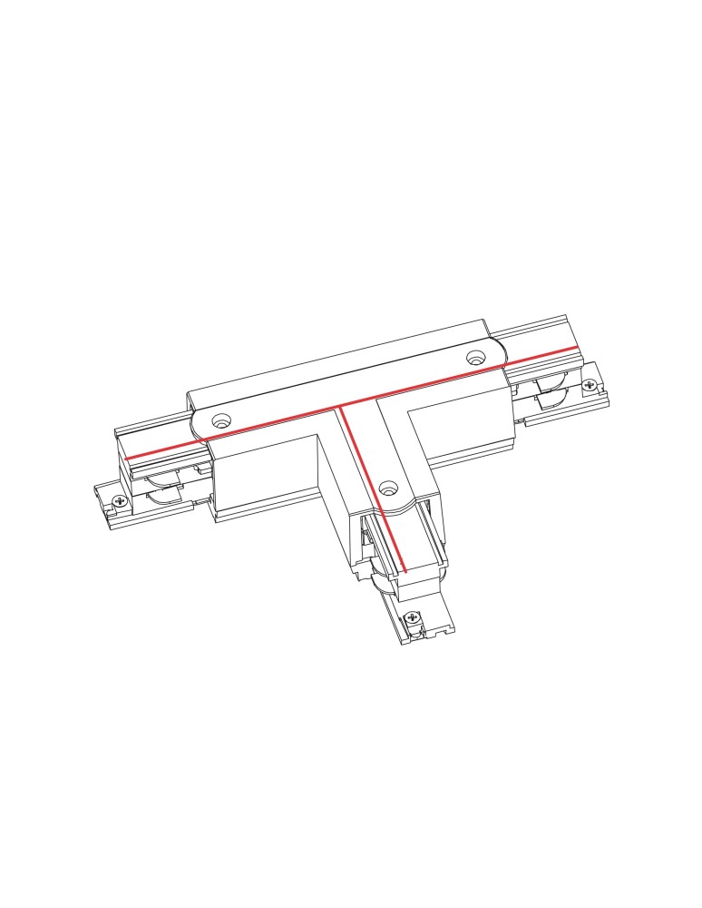 Accessories for 3 phase busbars - Nowodvorski CTLS PWR T CONN RIGHT 1 TR1 Commercial LightingConfigurable Systems Surface-mounted Accessories Max power 16A, 3.7kV - product kolory-swiatla.pl 2