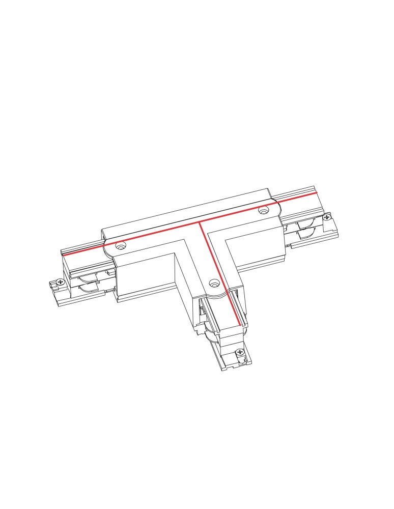 Accessories for 3 phase busbars - Nowodvorski CTLS PWR T CONN LEFT 1 TL-1 Commercial LightingConfigurable Systems Surface-mounted Accessories Max power 16A, 3.7kV - product kolory-swiatla.pl 2
