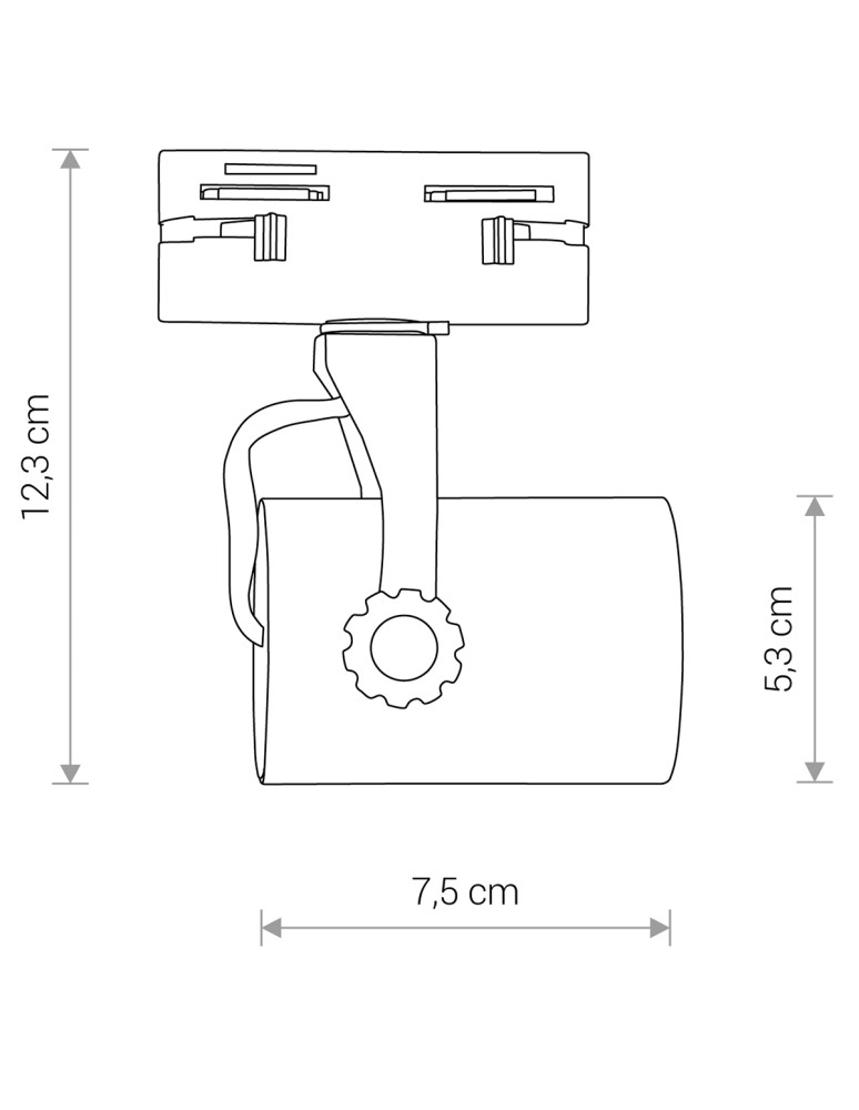 Lamps for 1 phase busbars - Nowodvorski PROFILE STORE PRO LED 7W Configurable System PROFILE luminaire Max power 7W LED Black 8318 - product kolory-swiatla.pl 6