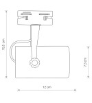 Lamps for 1 phase busbars - Nowodvorski PROFILE STORE PRO LED 12W Configurable System PROFILE luminaire Max power 12W LED White 8321 - product 6