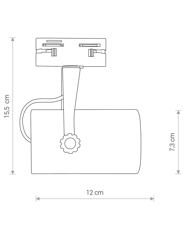 Lamps for 1 phase busbars - Nowodvorski PROFILE STORE PRO LED 12W Configurable System PROFILE luminaire Max power 12W LED White 8321 - product kolory-swiatla.pl 6