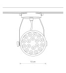 Lamps for 1 phase busbars - Nowodvorski PROFILE STORE PRO LED 18W Configurable System PROFILE luminaire Max power 18W LED White 8324 - product 5
