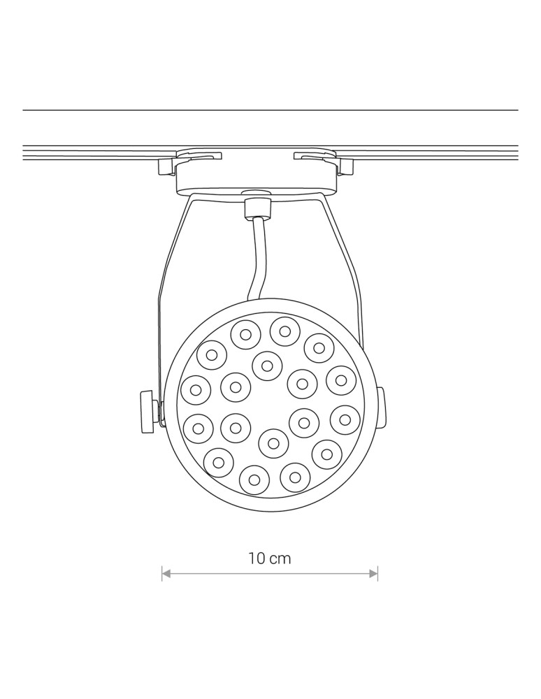 Lamps for 1 phase busbars - Nowodvorski PROFILE STORE PRO LED 18W Configurable System PROFILE luminaire Max power 18W LED White 8324 - product kolory-swiatla.pl 5