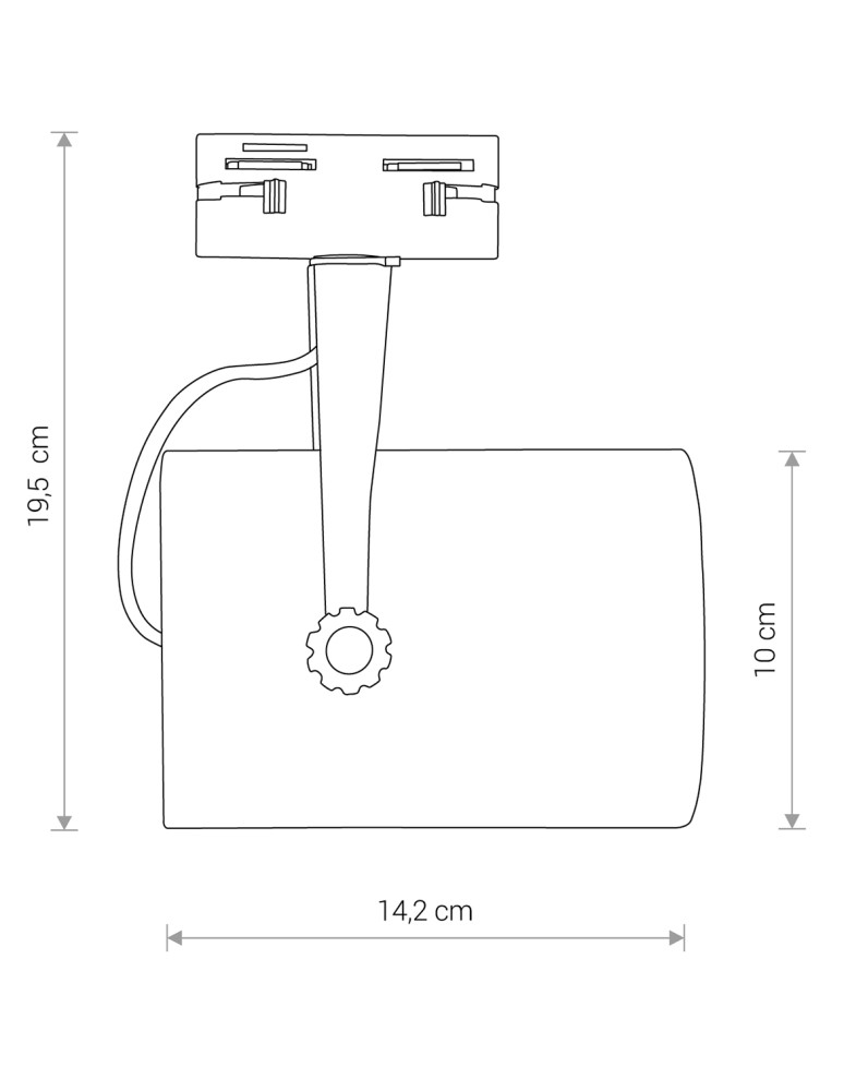 Lamps for 1 phase busbars - Nowodvorski PROFILE STORE PRO LED 18W Configurable System PROFILE luminaire Max power 18W LED Black 8327 - product kolory-swiatla.pl 6