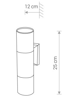 Nowodvorski EXE II Zewnętrzna Ścienna 2xGU10 8330 - produkt 2