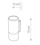 Outdoor wall lamps - Nowodvorski EXE Outdoor Wall Mounted Max power 1x35W GU10 IP54 Black 8331 - product 2