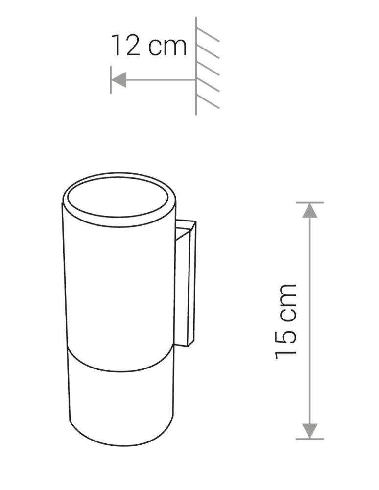 Outdoor wall lamps - Nowodvorski EXE Outdoor Wall Mounted Max power 1x35W GU10 IP54 Black 8331 - product kolory-swiatla.pl 2