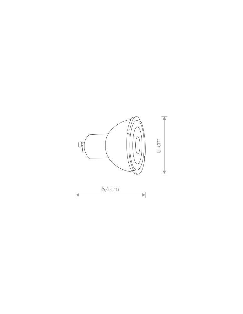LED GU10 230V bulbs - Nowodvorski REFLECTOR LED GU10 R50 7W 4000K LED bulb power 7W Black 8347 - product kolory-swiatla.pl 3