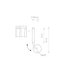 Modern wall lamps - Nowodvorski STALACTITE Wall lamp adjustable with switch Max power 1x10W only LED G9 Brass 8352 - product 2