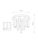 Modern ceiling lamps - Nowodvorski STALACTITE Ceiling Plafond/Suspended Max wattage 13x10W only LED G9 Black 8355 - product 2