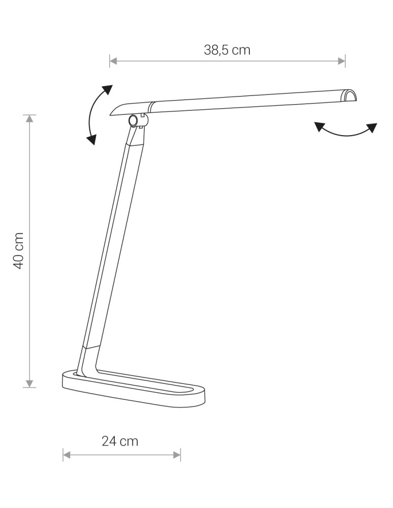 Desk lamps - Nowodvorski CHIC LED Table Max wattage 7.5W LED Black 8357 - product kolory-swiatla.pl 5