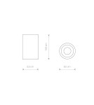 Hermetic ceiling luminaires - Nowodvorski ALPHA Spot Surface Max power 1x15W GU10 IP54 Black 8363 - product 2