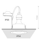 Flush-mounted hermetic lamps - Nowodvorski CHARLIE Spot Concealed Max power 1x15W GU10 IP54/20 White 8366 - product 6