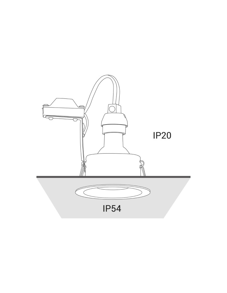 Flush-mounted lamps - pendants - Nowodvorski CHARLIE Spot Concealed Max power 1x15W GU10 IP54/20 Black 8367 - product kolory-swiatla.pl 4