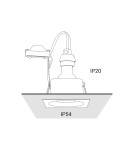 Flush-mounted lamps - pendants - Nowodvorski DELTA Spot Concealed Max power 1x15W GU10 IP54/20 White 8368 - product 4