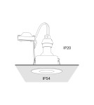 Flush-mounted lamps - pendants - Nowodvorski GOLF Spot Concealed Max power 1x15W GU10 IP54/20 White 8375 - product 4