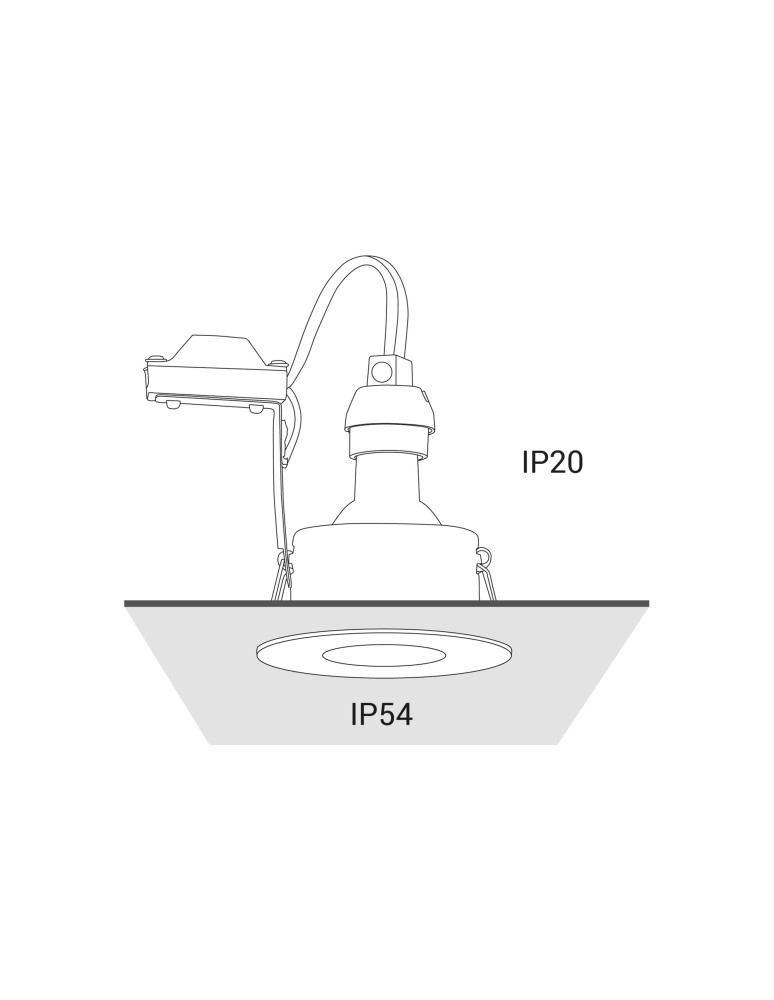 Flush-mounted lamps - pendants - Nowodvorski GOLF Spot Concealed Max power 1x15W GU10 IP54/20 White 8375 - product kolory-swiatla.pl 4