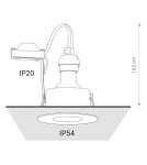 Flush-mounted lamps - pendants - Nowodvorski GOLF Spot Concealed Max power 1x15W GU10 IP54/20 White 8375 - product 6