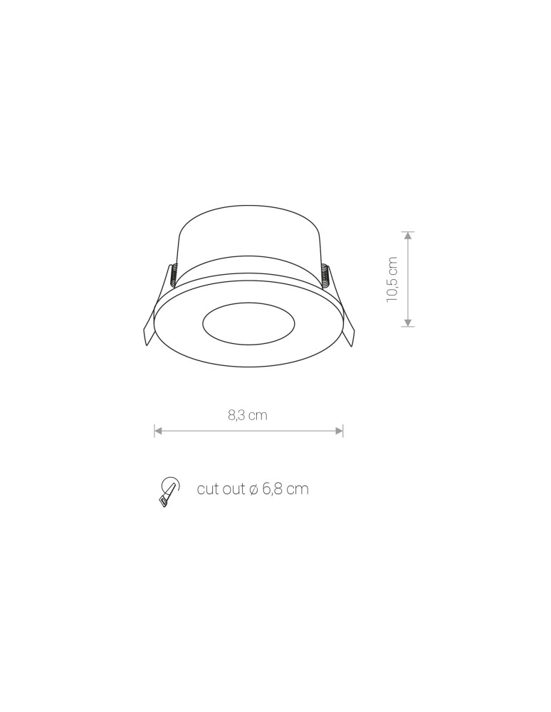 Flush-mounted lamps - pendants - Nowodvorski GOLF Spot Concealed Max power 1x15W GU10 IP54/20 Black 8376 - product kolory-swiatla.pl 5