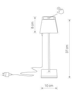 Nowodvorski MAHE LED Zewnętrzna Przenośna Ładowana 1xLED Biały 8397 - produkt 2