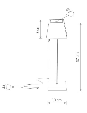 Nowodvorski MAHE LED Zewnętrzna Przenośna Ładowana 1xLED Czarny 8398 - produkt 2