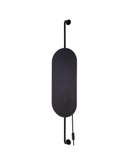 Nowodvorski WHEEL LUX Wall lamp with switch Max power 2x20W G9 Black 8428