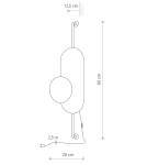 Modern wall lamps - Nowodvorski WHEEL LUX Wall lamp with switch Max power 1x20W G9 Gold 8430 - product 2