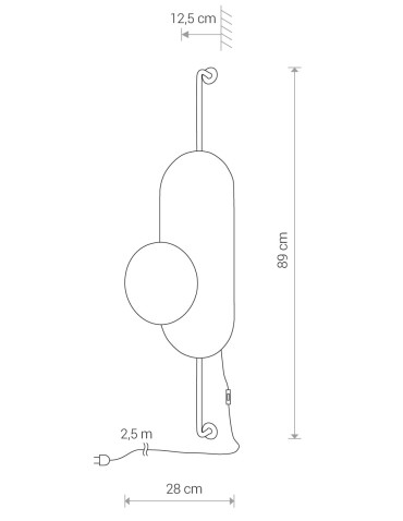 Nowodvorski WHEEL LUX I Kinkiet z włącznikiem 1xG9 Złoty 8430 - produkt 2