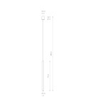 Icicle pendant lamps - Nowodvorski LASER 750 Suspended Ceiling Max power 1x10W only LED G9 White 8432 - product 2