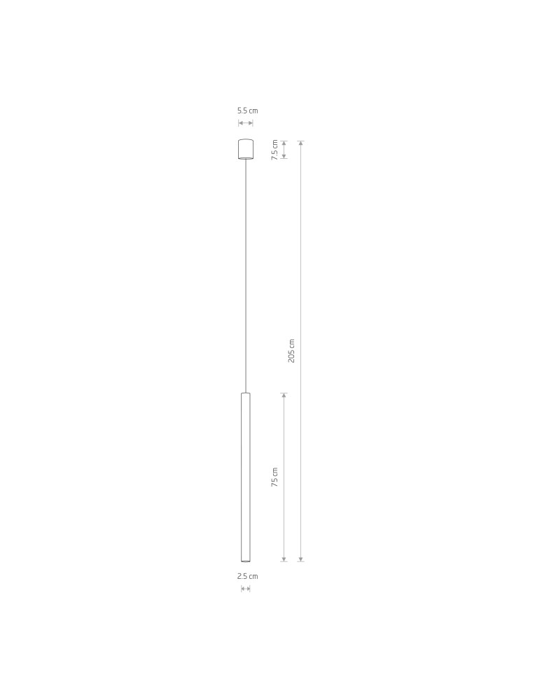 Icicle pendant lamps - Nowodvorski LASER 750 Suspended Ceiling Max power 1x10W only LED G9 White 8432 - product kolory-swiatla.pl 2