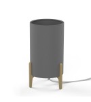 Table lamps with lampshade - Nowodvorski ROCKET Table Max power 1x40W E27 Grey 8448 - product 1