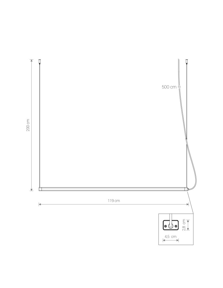 Lighting system fixtures - Nowodvorski CAMELEON H LED Configurable System CAMELEONShades and fixtures Max wattage 1x36W LED White 8455 - product kolory-swiatla.pl 2