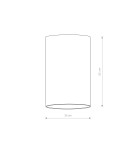 Lampshades of lighting systems - Nowodvorski CAMELEON BARREL L Customizable System CAMELEONDiffusers and Luminaires Navy-Gold 8510 - product 2