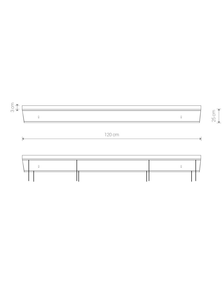Headliners for lighting systems - Nowodvorski CAMELEON CANOPY C 1200 Configurable System CAMELEON Box Max power 40W White 8555 - product kolory-swiatla.pl 2