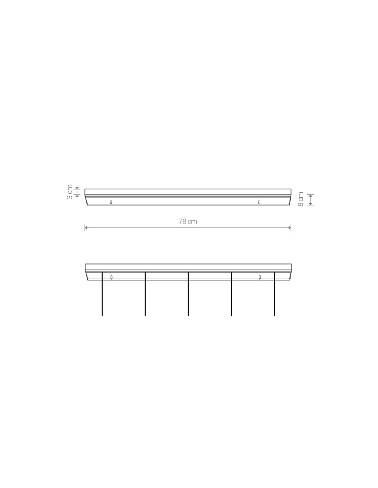 Headliners for lighting systems - Nowodvorski CAMELEON CANOPY B 780 Customizable System CAMELEON Box Max power 40W Black 8561 - product kolory-swiatla.pl 2
