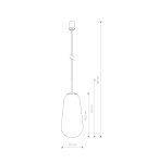 Pendant lamps - Nowodvorski PEAR L Pendant Ceiling Max power 40W E27 Transparent 8671 - product 2