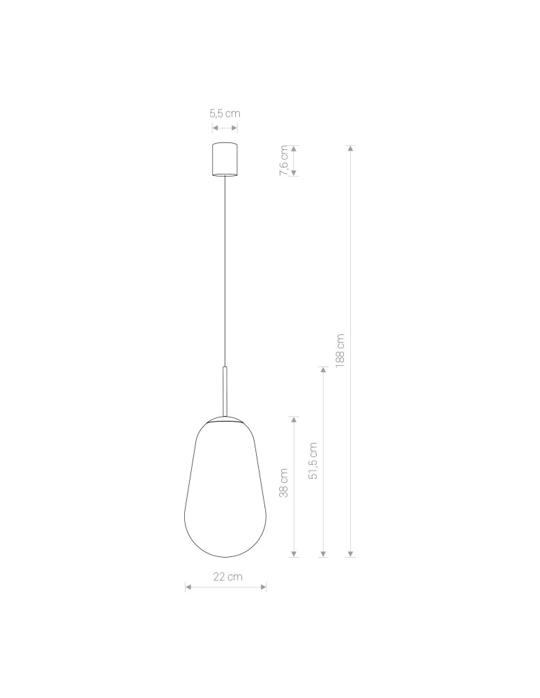 Pendant lamps - Nowodvorski PEAR M Pendant Ceiling Max power 40W E27 Transparent 8672 - product kolory-swiatla.pl 2